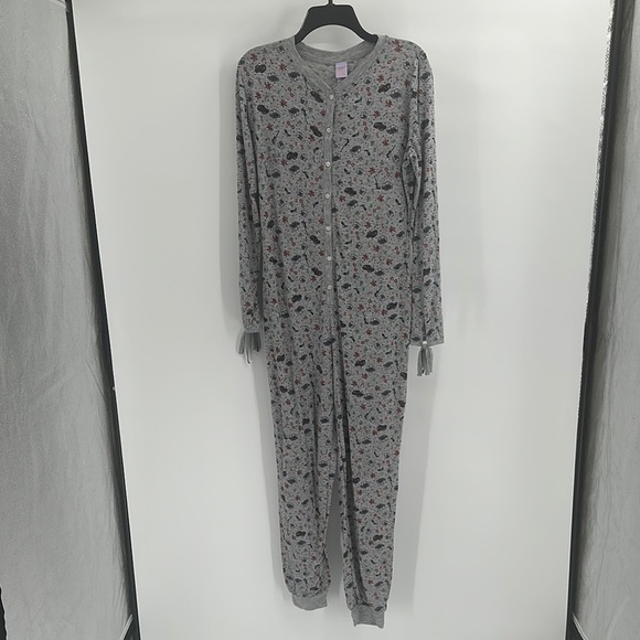 Savage X Fenty Other - Savage X Fenty One Piece Pajama Set in Gray with Fun Print Size Small
